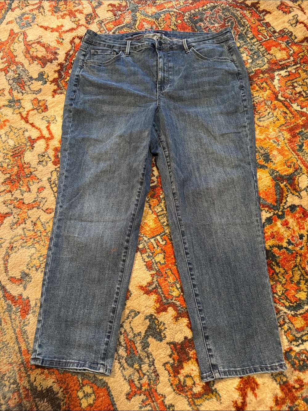NYDJ Women’s Relaxed Jeans in Medium Blue Wash